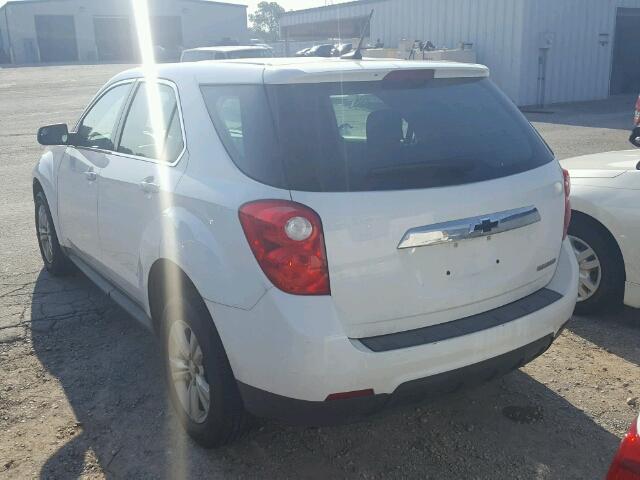 1GNALAEK0EZ102808 - 2014 CHEVROLET EQUINOX LS WHITE photo 3