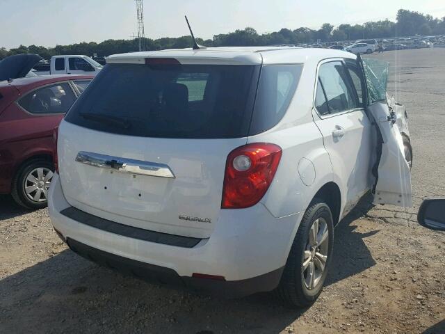 1GNALAEK0EZ102808 - 2014 CHEVROLET EQUINOX LS WHITE photo 4