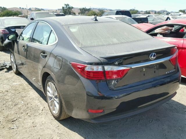 JTHBW1GG3D2021675 - 2013 LEXUS ES 300H BLACK photo 3