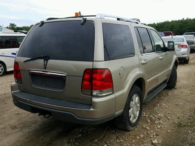 5LMEU88H44ZJ33485 - 2004 LINCOLN AVIATOR 金色 照片 4