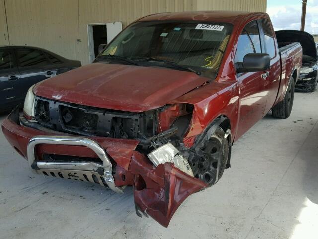 1N6BA06A26N551769 - 2006 NISSAN TITAN XE RED photo 2