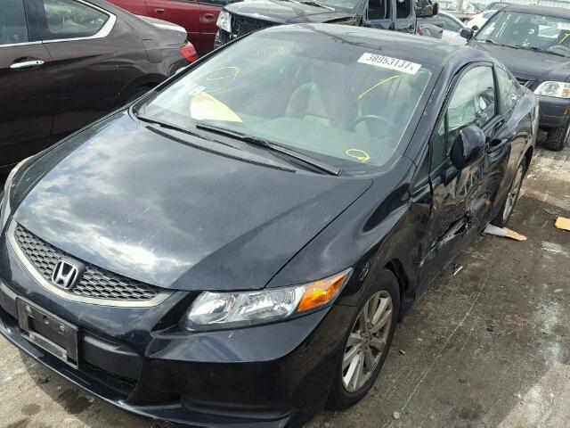 2HGFG3B86CH531537 - 2012 HONDA CIVIC BLACK photo 2