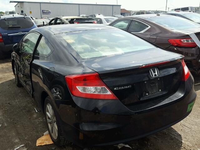 2HGFG3B86CH531537 - 2012 HONDA CIVIC BLACK photo 3