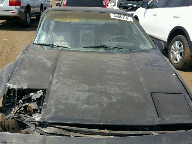 1G2PG3799FP248414 - 1985 PONTIAC FIERO BLACK photo 7