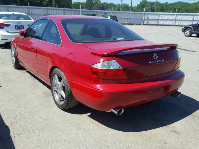 19UYA41643A001923 - 2003 ACURA 3.2CL TYPE RED photo 3