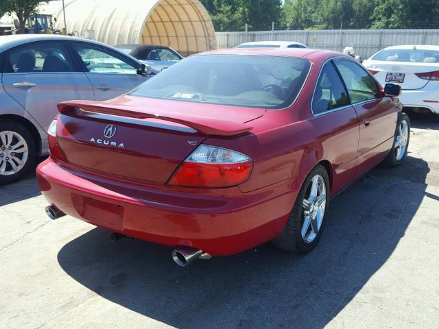 19UYA41643A001923 - 2003 ACURA 3.2CL TYPE RED photo 4