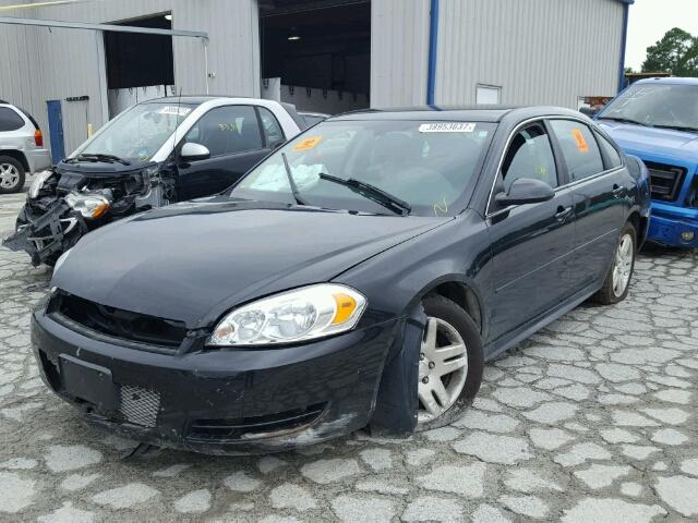 2G1WG5E30C1237353 - 2012 CHEVROLET IMPALA LT BLACK photo 2