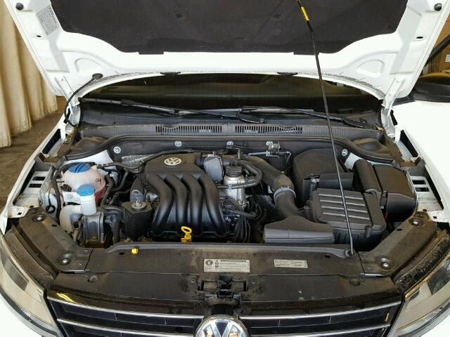 3VW1K7AJ1FM278570 - 2015 VOLKSWAGEN JETTA BASE Սպիտակ լուսանկար 7