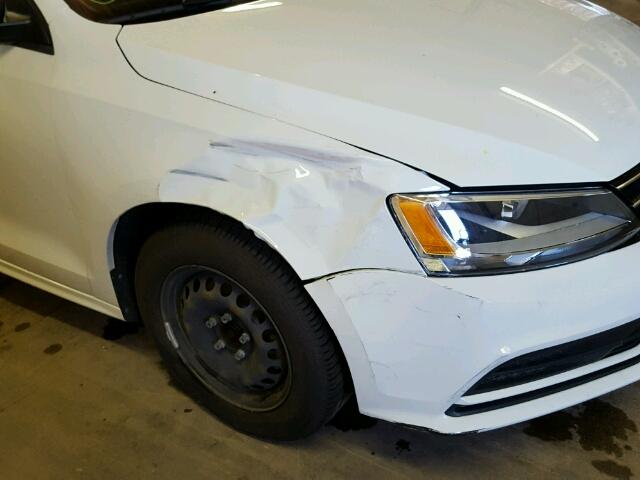 3VW1K7AJ1FM278570 - 2015 VOLKSWAGEN JETTA BASE Սպիտակ լուսանկար 9