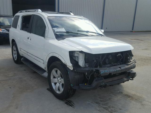 5N1BA0ND4AN617290 - 2010 NISSAN ARMADA SE WHITE photo 1