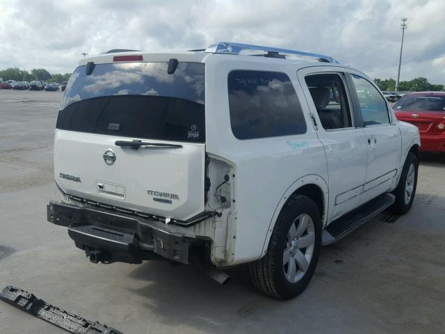 5N1BA0ND4AN617290 - 2010 NISSAN ARMADA SE WHITE photo 4