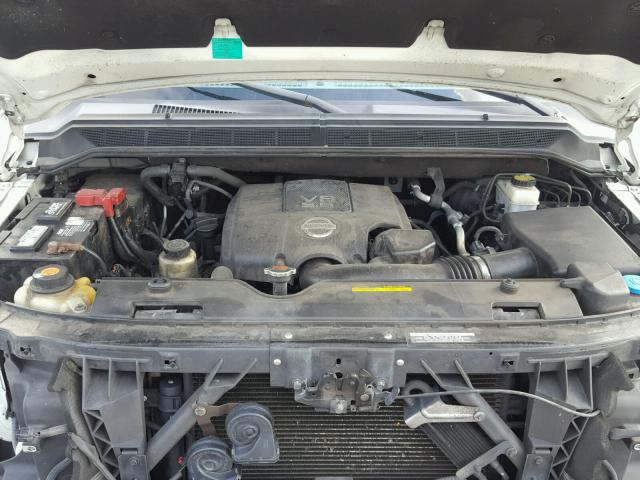 5N1BA0ND4AN617290 - 2010 NISSAN ARMADA SE WHITE photo 7