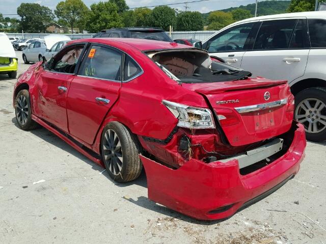 3N1AB7AP9HY249727 - 2017 NISSAN SENTRA RED photo 3