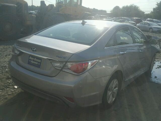 KMHEC4A40DA095791 - 2013 HYUNDAI SONATA HYB SILVER photo 4