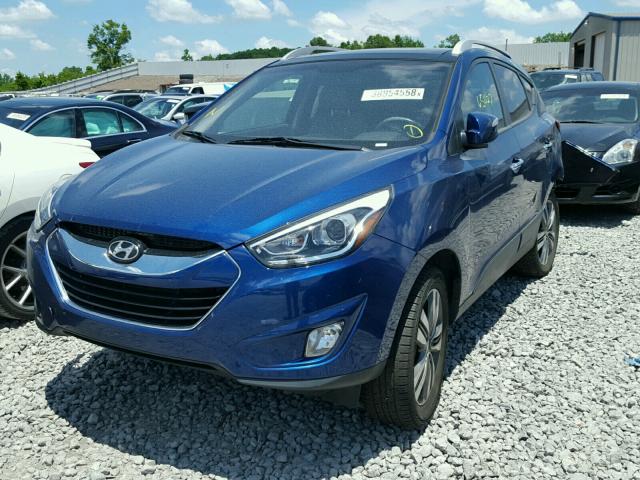 KM8JU3AG0EU898911 - 2014 HYUNDAI TUCSON GLS BLUE photo 2