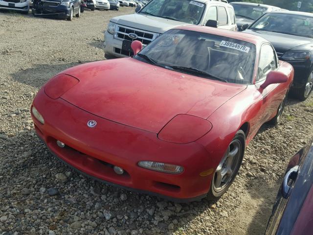 JM1FD3317P0202395 - 1993 MAZDA RX7 RED photo 2