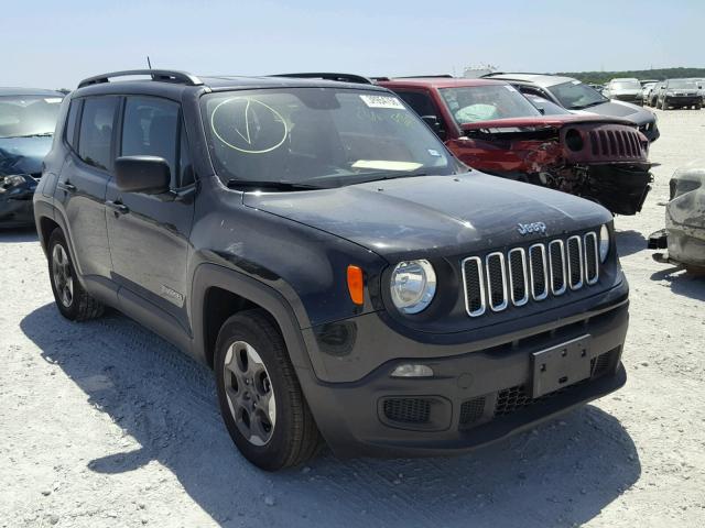 ZACCJAAB5HPF77547 - 2017 JEEP RENEGADE S BLACK photo 1