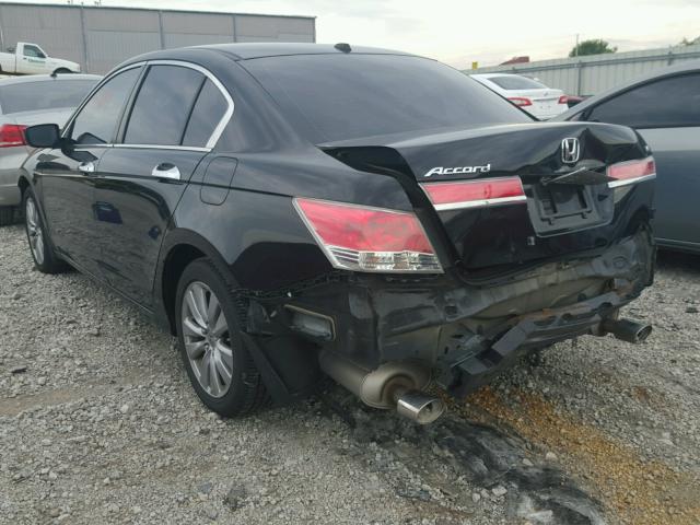 1HGCP3F83CA030651 - 2012 HONDA ACCORD EXL BLACK photo 3