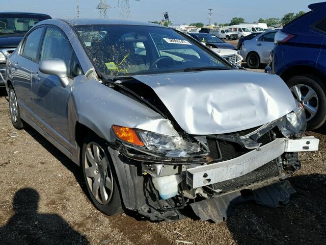 1HGFA16596L094193 - 2006 HONDA CIVIC LX SILVER photo 1