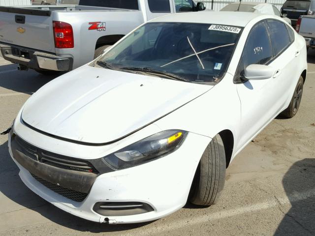 1C3CDFBB7FD211642 - 2015 DODGE DART SXT WHITE photo 2