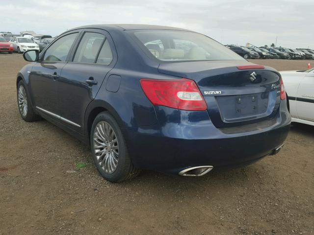 JS2RF9A34B6110395 - 2011 SUZUKI KIZASHI SE BLUE photo 3