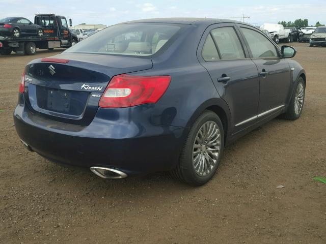 JS2RF9A34B6110395 - 2011 SUZUKI KIZASHI SE BLUE photo 4