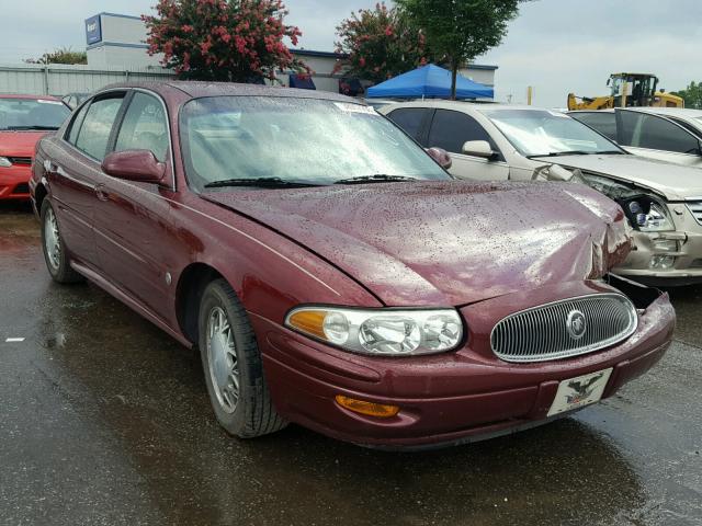 1G4HP54K9YU320005 - 2000 BUICK LESABRE CU BURGUNDY photo 1