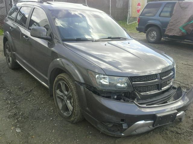 3C4PDDGG7FT677510 - 2015 DODGE JOURNEY CR GRAY photo 1