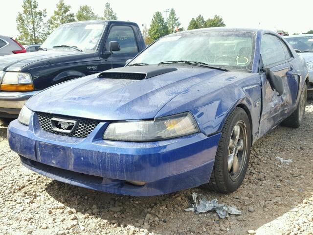 1FAFP42X62F234530 - 2002 FORD MUSTANG BLUE photo 2