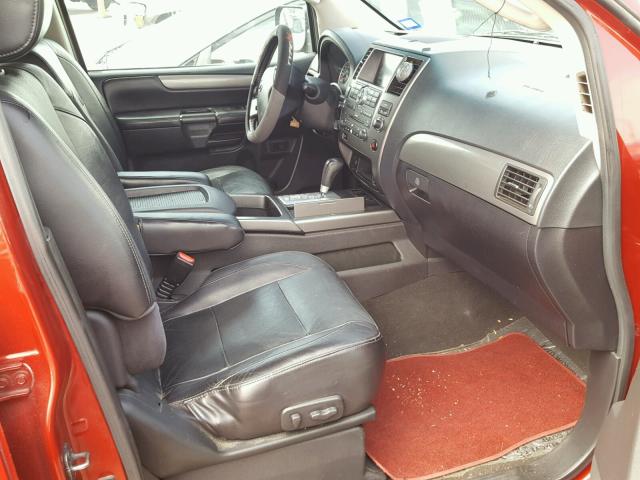 5N1BA08C28N624123 - 2008 NISSAN ARMADA SE RED photo 5