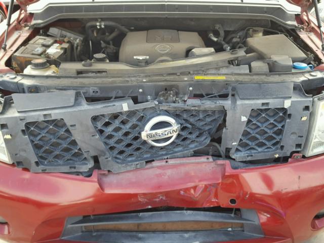 5N1BA08C28N624123 - 2008 NISSAN ARMADA SE RED photo 7