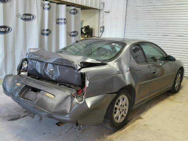 2G1WW15E749406042 - 2004 CHEVROLET MONTE CARL 灰色 照片 4