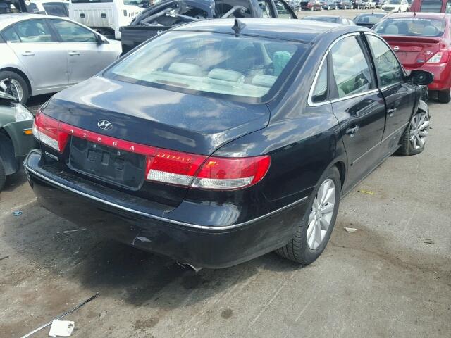 KMHFC46DX9A357823 - 2009 HYUNDAI AZERA GLS BLACK photo 4