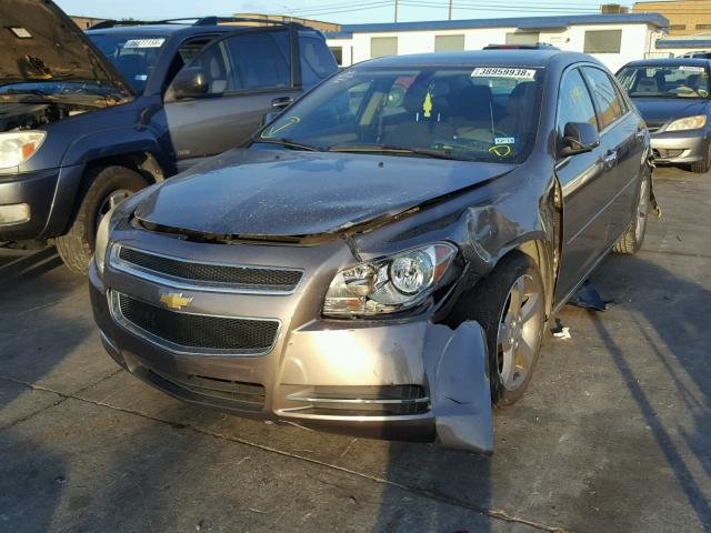 1G1ZC5E09CF220655 - 2012 CHEVROLET MALIBU 1LT CHARCOAL photo 2