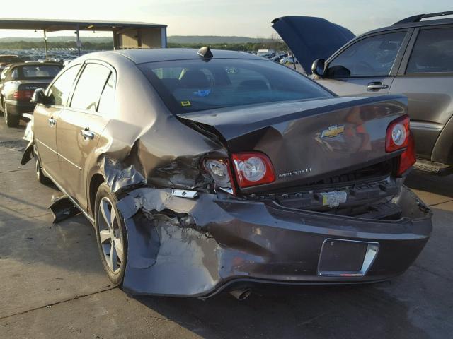 1G1ZC5E09CF220655 - 2012 CHEVROLET MALIBU 1LT CHARCOAL photo 3