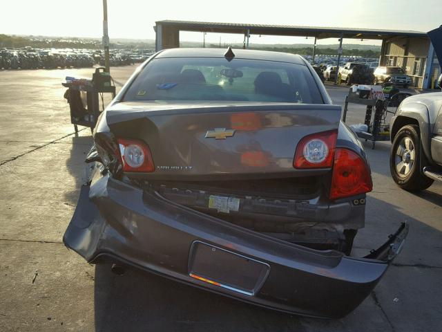 1G1ZC5E09CF220655 - 2012 CHEVROLET MALIBU 1LT CHARCOAL photo 9