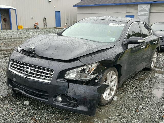 1N4AA51E59C854394 - 2009 NISSAN MAXIMA S BLACK photo 2