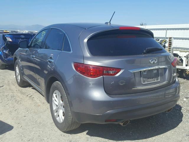 JN8CS1MW6FM481535 - 2015 INFINITI QX70 GRAY photo 3