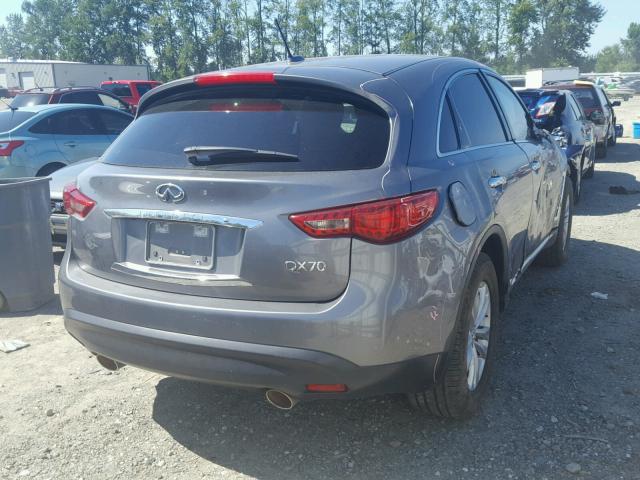 JN8CS1MW6FM481535 - 2015 INFINITI QX70 GRAY photo 4