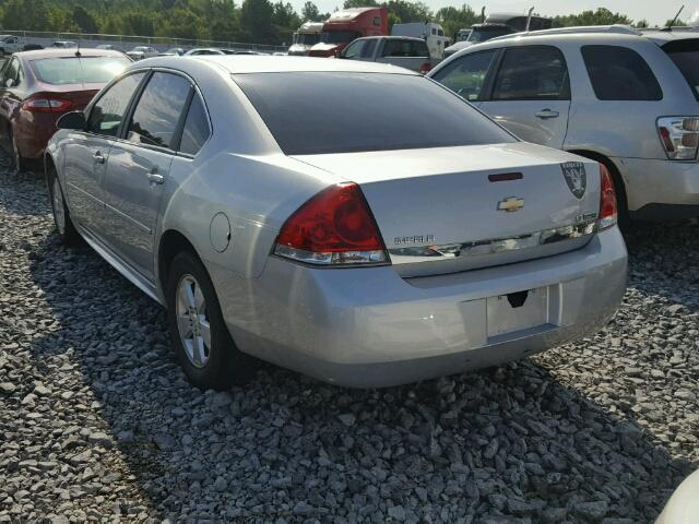 2G1WG5EK7B1135697 - 2011 CHEVROLET IMPALA LT SILVER photo 3