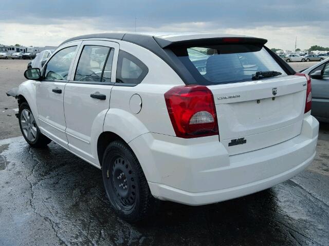 1B3HB48B67D149866 - 2007 DODGE CALIBER SX WHITE photo 3