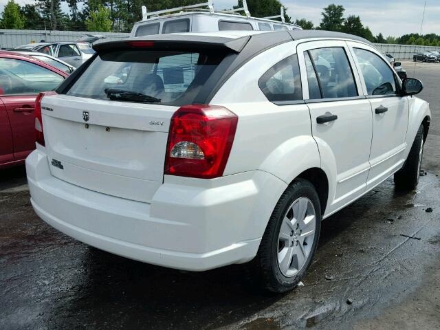 1B3HB48B67D149866 - 2007 DODGE CALIBER SX WHITE photo 4