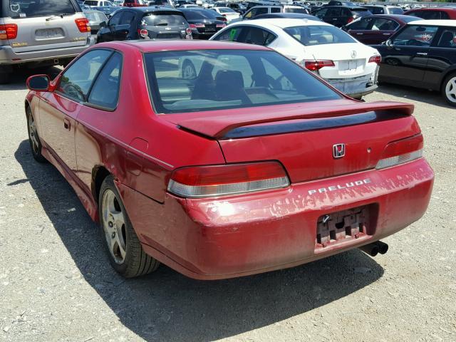 JHMBB6249VC002663 - 1997 HONDA PRELUDE RED photo 3