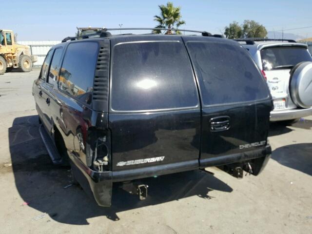 3GNEC16T61G155676 - 2001 CHEVROLET SUBURBAN C BLACK photo 3