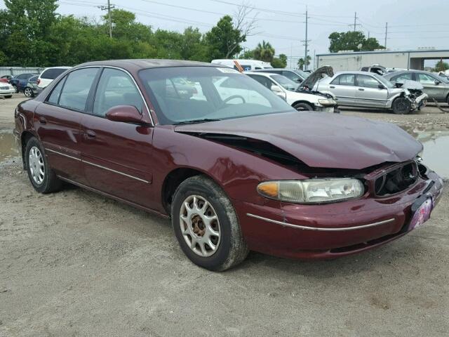 2G4WS52J011135505 - 2001 BUICK CENTURY CU BURGUNDY photo 1