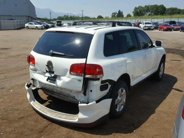 WVGBG77L95D009157 - 2005 VOLKSWAGEN TOUAREG 3. WHITE photo 4