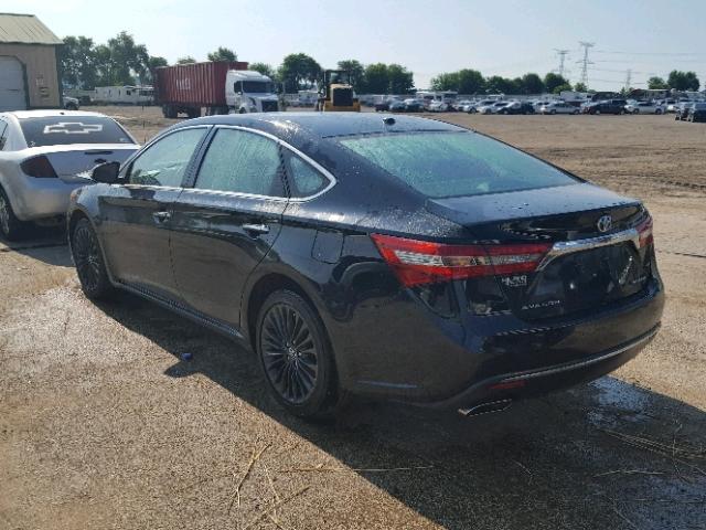 4T1BK1EB6GU217151 - 2016 TOYOTA AVALON XLE BLACK photo 3