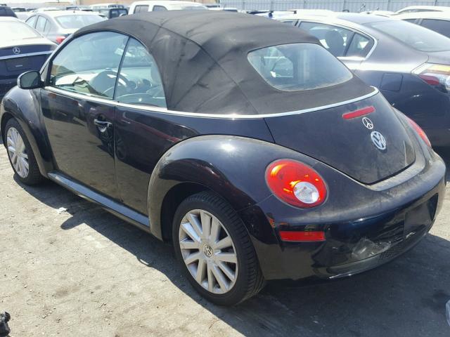 3VWRG31Y28M417831 - 2008 VOLKSWAGEN NEW BEETLE შავი ფოტო 3