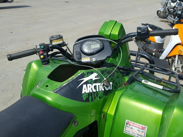 4UF09ATVX9T214114 - 2009 ARCTIC CAT ATV GREEN photo 5