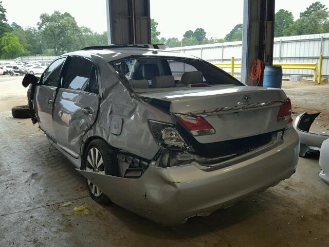 4T1BK3DB6BU403391 - 2011 TOYOTA AVALON BAS SILVER photo 3
